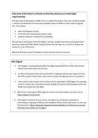 How Your Information Is Shared So That This Practice Can Meet Legal