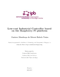 Low-Cost Industrial Controller Based on the Raspberry Pi Platform