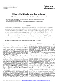 Origin of the Galactic Ridge X-Ray Emission