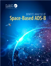 BENEFITS ANALYSIS of Space-Based ADS-B