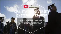 Cal State University System Overview