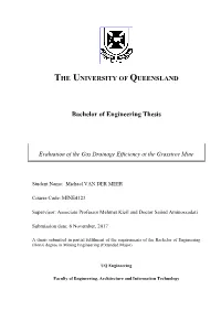 Evaluation of the Gas Drainage Efficiency at the Grasstree Mine