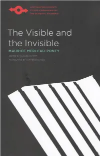 Maurice Merleau-Ponty,The Visible and the Invisible