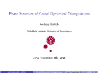 Phase Structure of Causal Dynamical Triangulations.Pdf