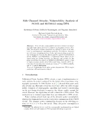 Vulnerability Analysis of PRINCE and RECTANGLE Using DPA