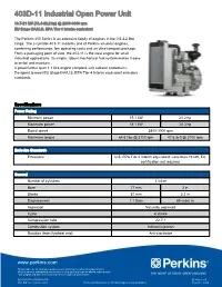 403D-11 Industrial Open Power Unit