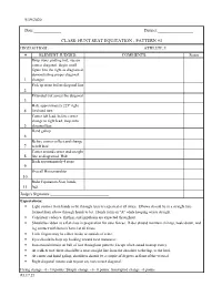 CLASS: HUNT SEAT EQUITATION - PATTERN #3 HIGH SCHOOL:______ATHLETE #:______# ELEMENT JUDGED: COMMENTS: Score Drop Irons, Posting Trot, Rise on Correct Diagonal