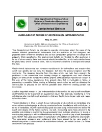 Geotechnical Bulletin