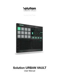 Solution URBAN VAULT User Manual