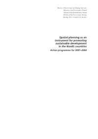 Spatial Planning As an Instrument for Promoting Sustainable Development