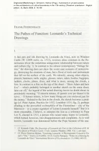 The Pathos of Function: Leonardo's Technical Drawings