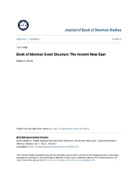 Book of Mormon Event Structure: the Ancient Near East