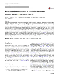 Energy Expenditure Computation of a Single Bursting Neuron