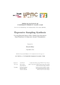 Expressive Sampling Synthesis