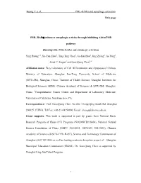 Huang Y Et Al, PML-Rarα and Autophagy Activation Title Page