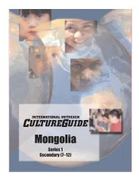 Mongolia Series 1 Secondary (7–12) TABLE of C ONTENTS