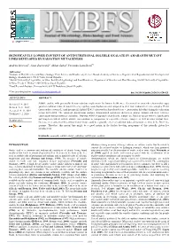 Significantly Lower Content of Antinutritional Soluble Oxalate in Amaranth Mutant Lines Developed by Radiation Mutagenesis