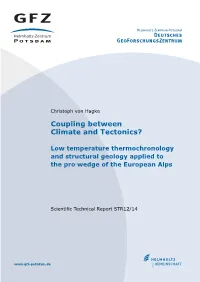 Coupling Between Climate and Tectonics? : Low Temperature