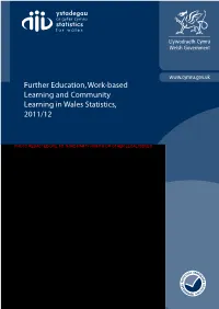 Further Eudcation, Work-Based Learning and Community Learning In