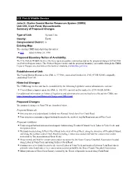 Massachusetts Summary of Proposed Changes