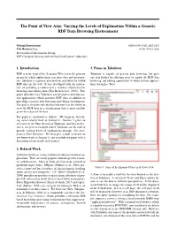 The Point of View Axis: Varying the Levels of Explanation Within a Generic RDF Data Browsing Environment