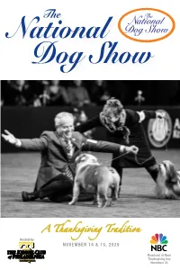 View the 2020 National Dog Show Program