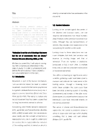 1 Written Document That I Will Submit During My Talk to Individuals
