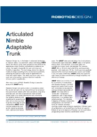Articulated Nimble Adaptable Trunk