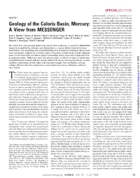 Geology of the Caloris Basin, Mercury: Ysis and Spectral Ratios Were Used to Highlight the Most Important Trends in the Data (17)