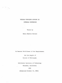 Nuclear Structure Effects In