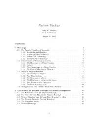 Algebraic Topology