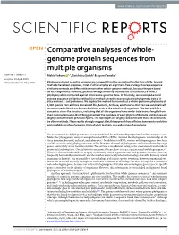 Comparative Analyses of Whole-Genome Protein Sequences