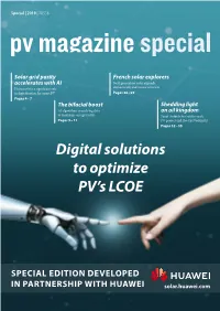 Digital Solutions to Optimize PV's LCOE