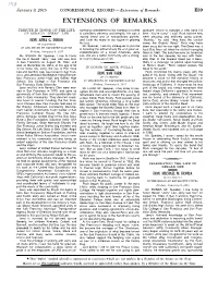 Extensions of Remarks E39 EXTENSIONS of REMARKS