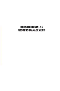 Holistic Business Process Management