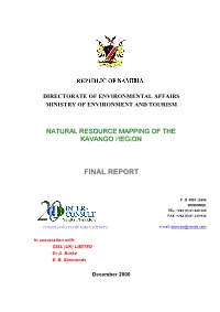 Kavango Natural Resource Mapping