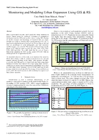 Monitoring and Modeling Urban Expansion Using GIS &