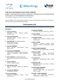 Participants List