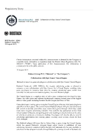 Regulatory Story