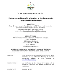 Request for Proposal No. 2019-16