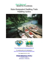 State-Designated Paddling Trails Paddling Guides