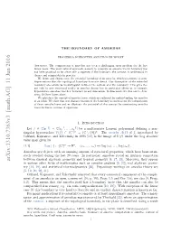 THE BOUNDARY of AMOEBAS 3 Intersection of Its ﬁber Fw and the Variety V(F) Belongs to the Set S(F)
