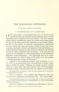 The Eleusinian Mysteries