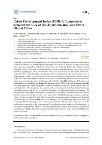 Urban Development Index (UDI): a Comparison Between the City of Rio De Janeiro and Four Other Global Cities