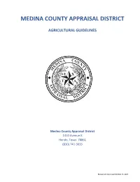 2021 Agricultural Use Guidelines