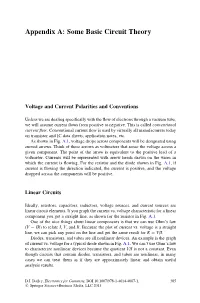 Appendix A: Some Basic Circuit Theory
