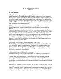 End of Chapter Question Answers Chapter 4 Review Questions 1