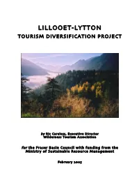 Lillooet-Lytton Tourism Diversification Project