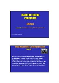 Manufacturing Processesprocesses