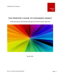 The Printer's Guide to Expanded Gamut